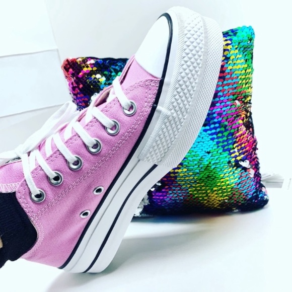 New💗💚💛Converse CTAS Lift Ox Platform shoe - Picture 8 of 11